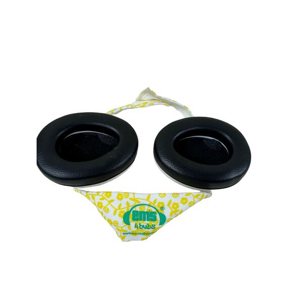 Em's 4 Bubs Yellow White Noise Reducing Protective Ear Muff - Picture 2 of 4